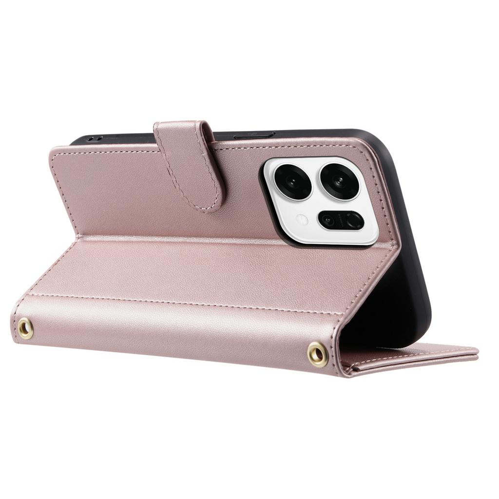 For Oppo Reno14 Pro 5G (Global) Case Wallet Rhombus Grid PU Leather Phone Cover