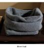 Men's 100% Pure Cashmere Knitted Neck Warmer - Autumn/Winter Style with Rolled Edge for Added Warmth and Comfort