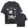Washed Vintage Anime Hunter X Hunter T-shirt Phantom Troupe Spider Chrollo Lucilfer Merch T Shirt Men