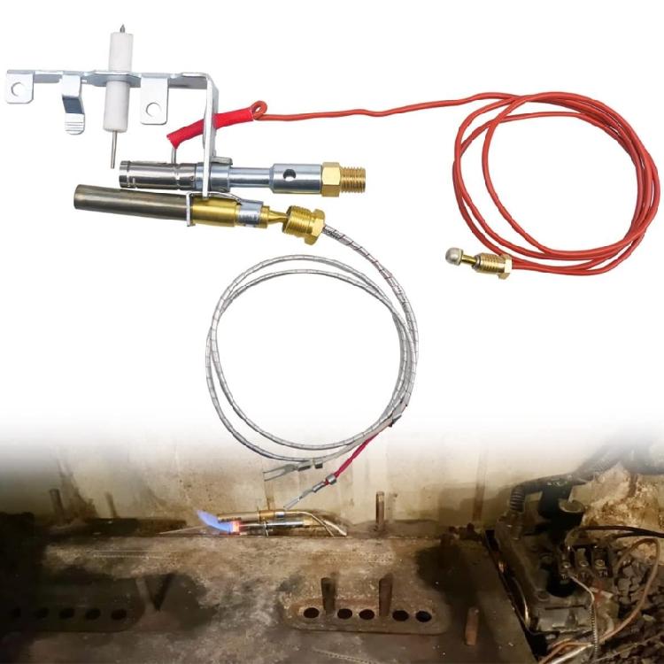 LPG Propane Gas Fryer Thermostat PilotsBurner Assembly for LPG8414 PP225 14D0477