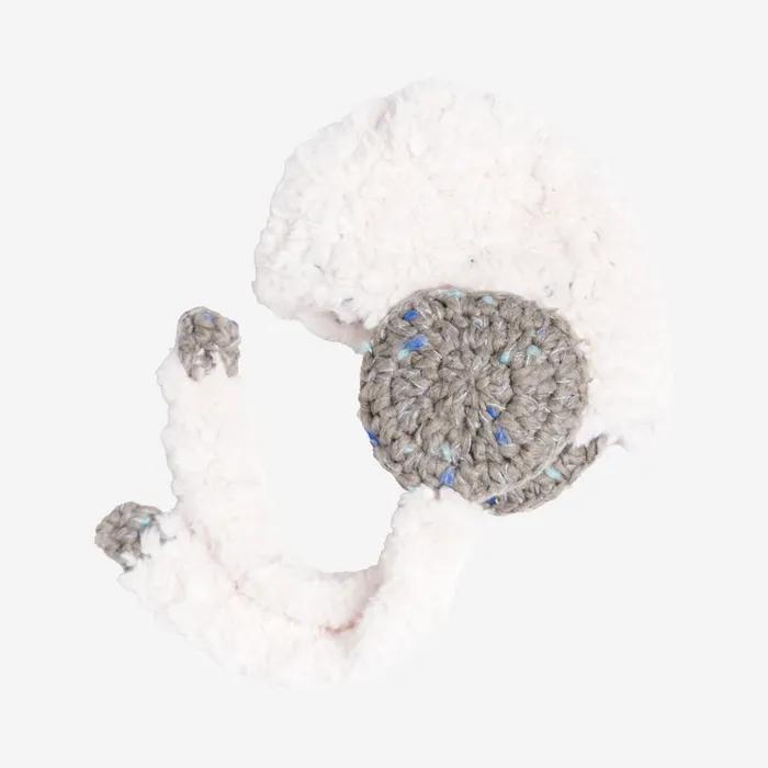 SOUNDY FUR HOODY WHITE