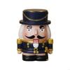 62KD Decorative Nutcrackers Figure Coin Banks Resins Christmas Figurine for Saving and Seasonal Cheer
