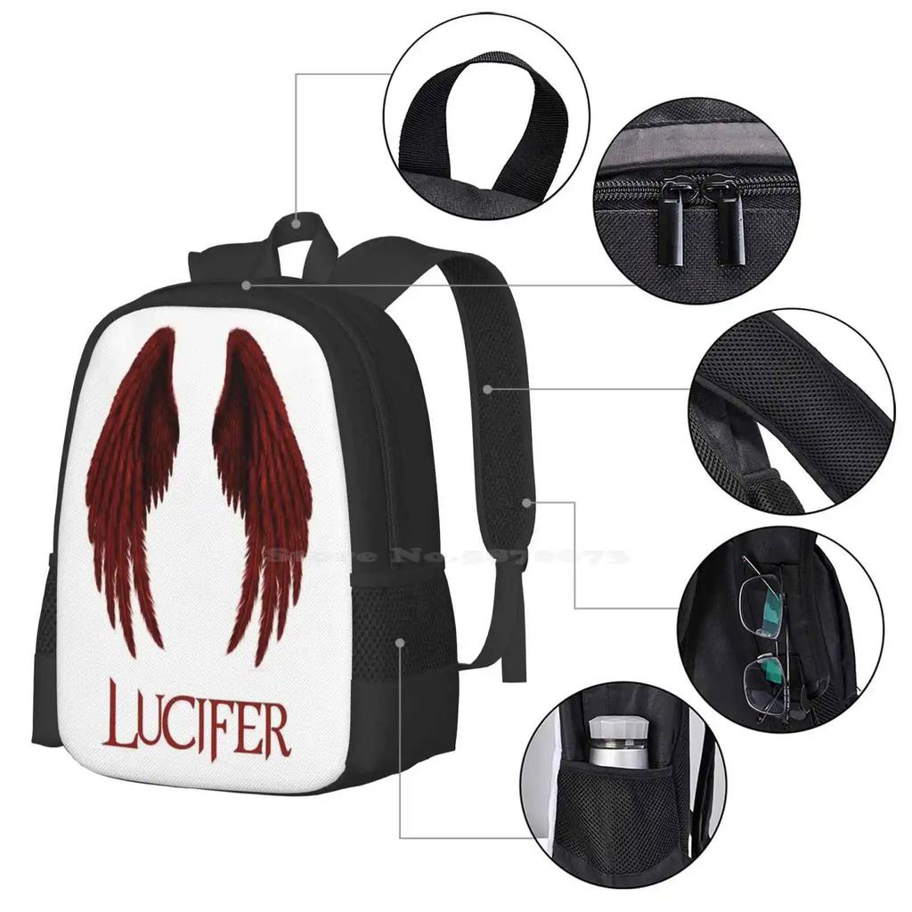 Lucifer Sale Backpack Fashion Bags Luficer Satan Demonio Cristo Serie Scify Sci Fy