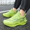 Mote Snøresko Løpesko Menn Kvinner Demping Joggesko Trening Sportssko Sklisikre Tykksålede Trenere Pustende