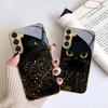 Fantastic Black Cat For Samsung Galaxy S20 FE S21 S22 S23 Plus S24 Ultra S25Ultra S21+ S9+ S22Plus Golden Glass Phone Case