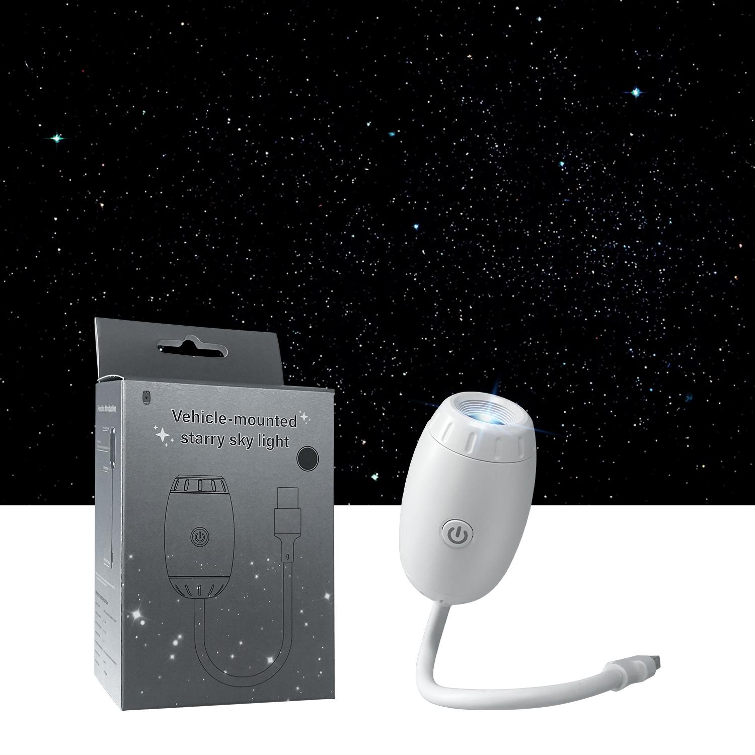 

USB Car Atmosphere Projector Light Car Interior Ambient Light LED Starry Star Light Party Decor Romantic Saturn Galaxy Light