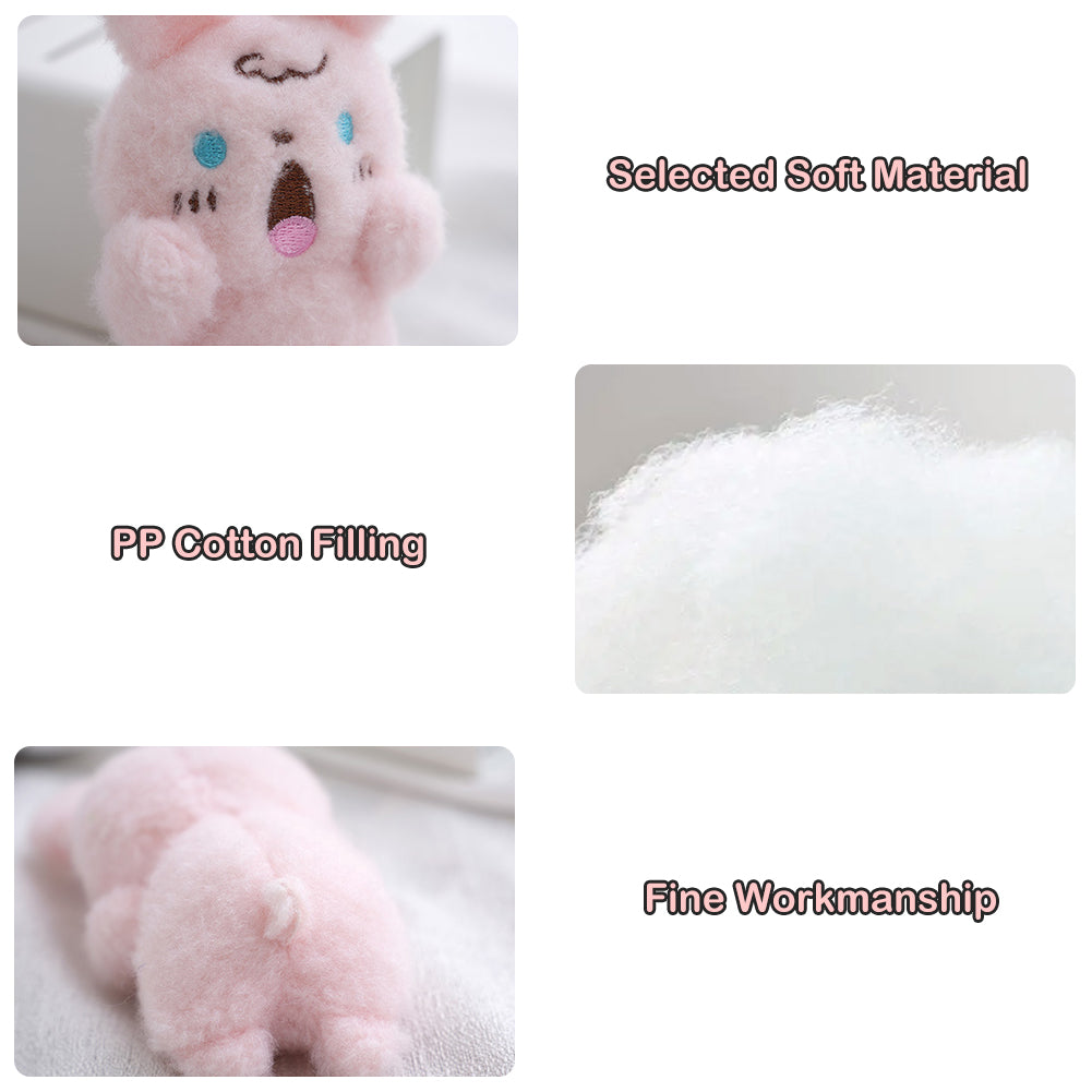 10cm Screaming Animal Plush Toys Cute Shouting Dog Puppy Bear Keyring Pendant Car Keychain Bag Decoration Plushies Gifts