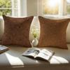 Classic Patterns Cushion Cover Pillowcase Short Plush Invisible Zipper Room Sofa Cushion Cover