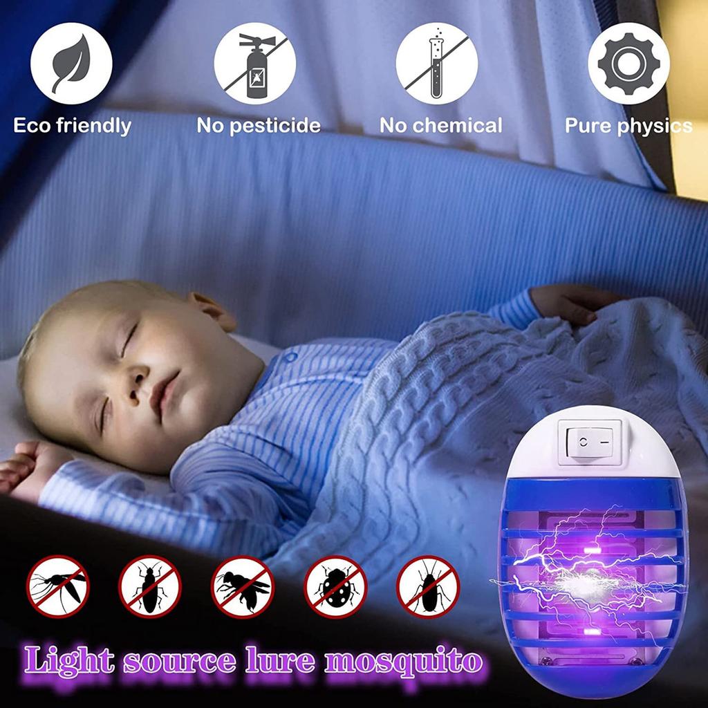 2 Packages With LED Lights, Plug-in Insect Biting Device, Indoor Mosquito Biting Device