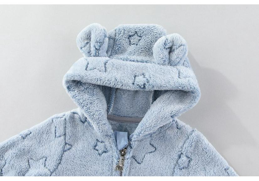 Tuta in Velluto per Neonato - Tuta da Esterno con Piedi Autunno/Inverno