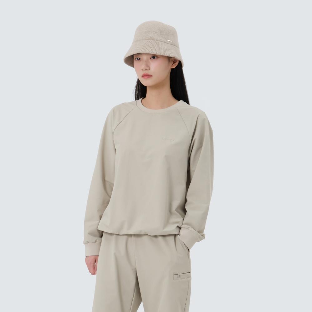 [Snowpeak] Lago Women s Sweatshirt Light Beige (S25FWTHT33) 85(S)