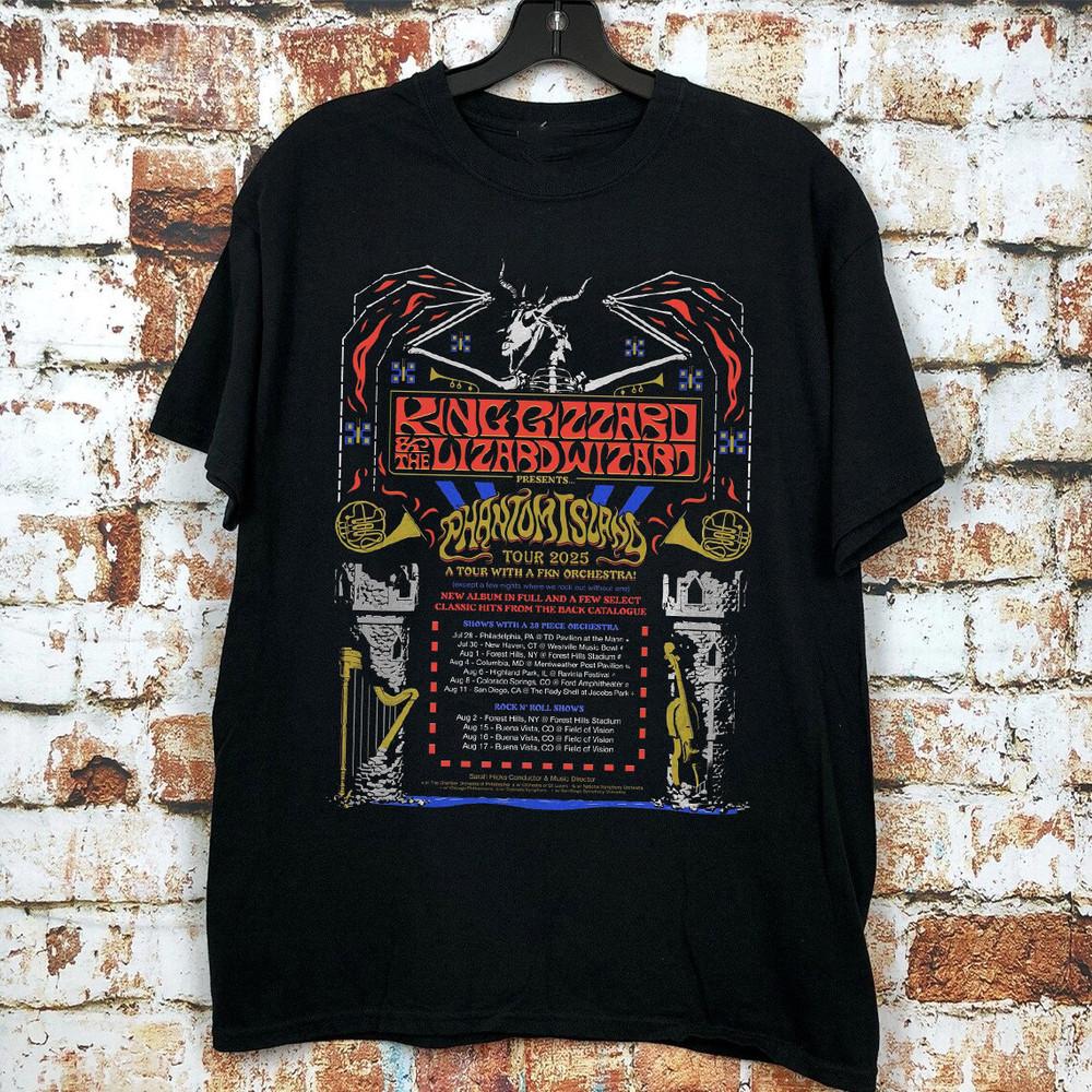 King Gizzard And The Lizard Wizard Residengy Tour T Shirt Full Size S-5XL Unisex T-Shirt