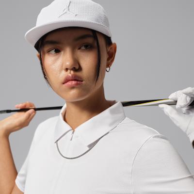 Jordan Dri FIT Polo Shirts Women's White Lapel
