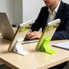 2Pcs Foldable Phone Stand Adjustable Angle Pocket-Sized Portable Holder for Desk Travel Non-Slip Smartphones Mount for Watching Videos & Video Calls