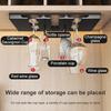 Stainless Steel Under Cabinet Wine Glass Cup Holder Space-Saving Bar Counter Shelf Storage Rack Hanging Hooks Goblet Pokal Stand