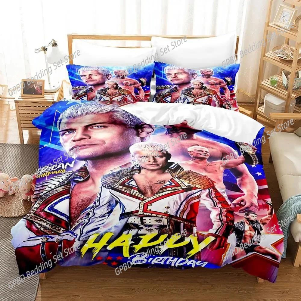 Cody Rhodes American Nightmare Set de Lenjerie de Pat Husă de Plapumă Set de Pat Husă de Plapumă Față de Pernă Plapumă Mărime King Queen Băieți Adult