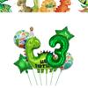 Dinosaur Birthday Decoration Party Supplies Set Cup Plate Tablecloth Dinosaur Balloons Happy Banner Cake Topper for Kids Favors
