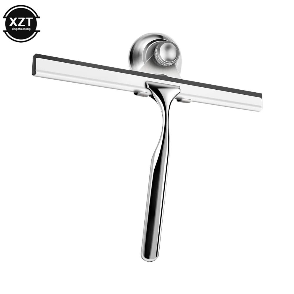 Glass Clean Scraper Washing Wiper Shower Squeegee Hanger Floor Window Cleaning Household Water Wall Hanging Mirror with Handle