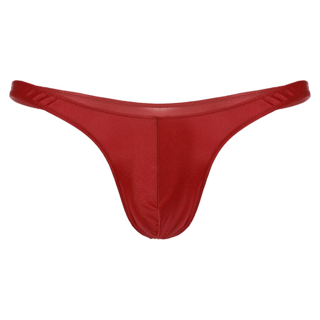 Men's Silky Tanga Briefs Strings Comfortable Bikini Underwear