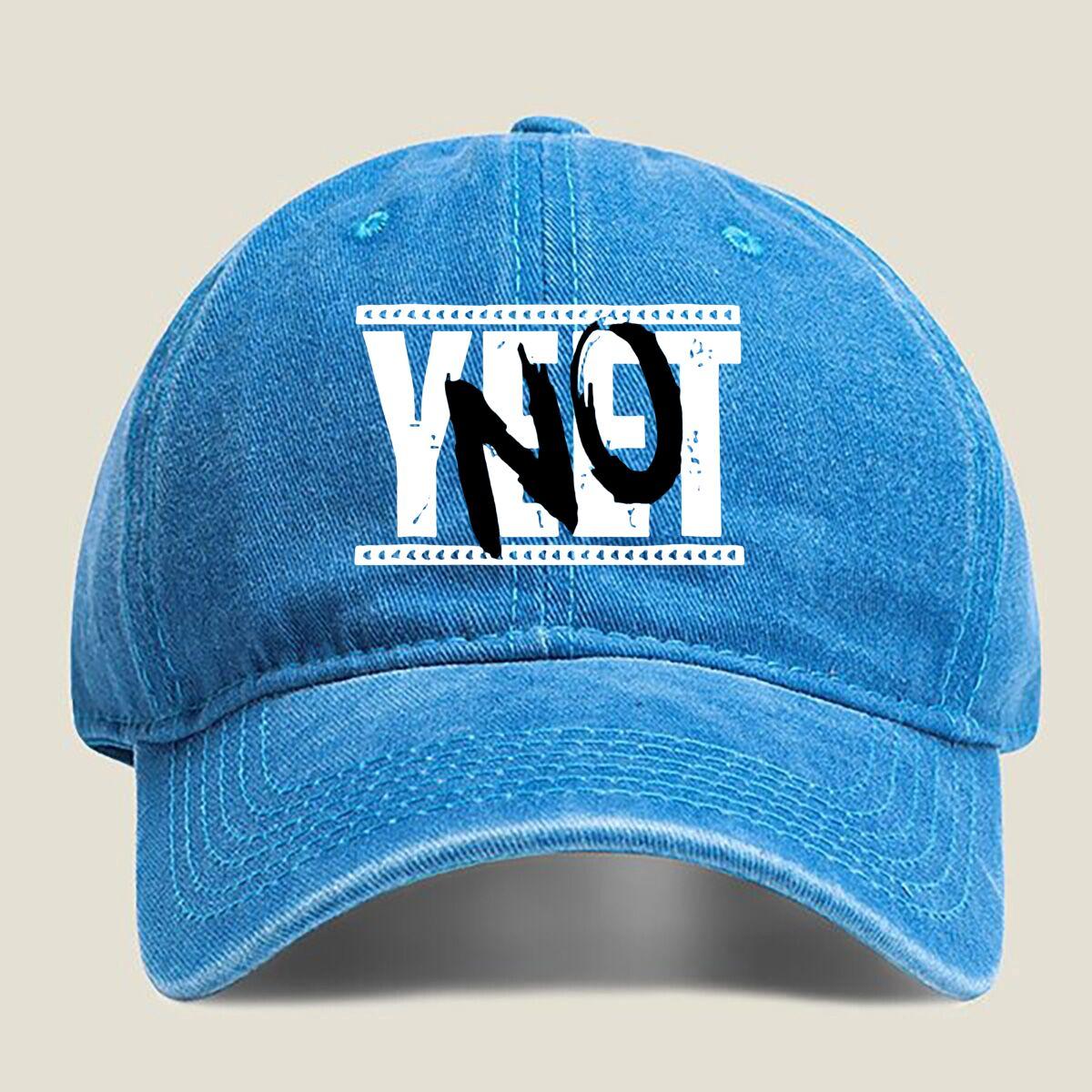 

Bold “NO” Design Fashion Washed Baseball Cap Hat Outdoor Activities One Size озеро синий