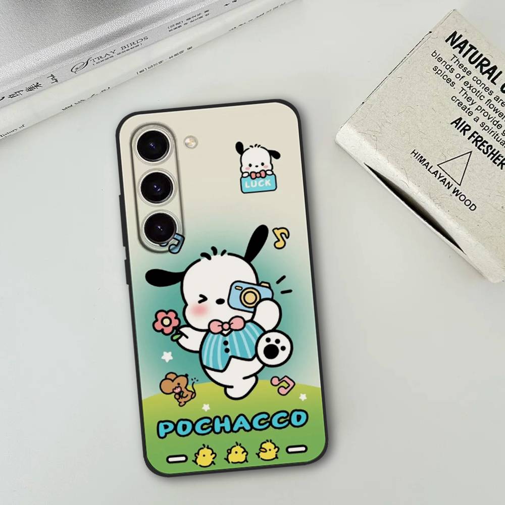 Cute Cartoon P-Pochacco Dog Phone Case For Samsung Galaxy S21 S22 S23 S24ULTRA S25ULTRA FE Ultra Plus5G A52S S26 Soft Cover