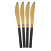 Cerise CUTLERY SET 16 Pcs GOLD AND BLACK Steel