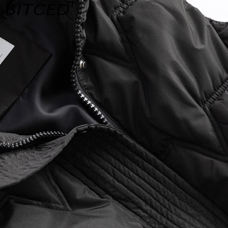 BITCED Women's Plus Size Long Down-Filled Quilted Vest with Hood, Thickened Sleeveless Coat for Autumn/Winter