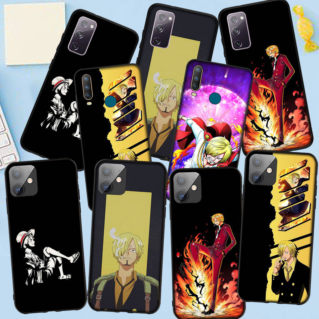 Phone Case for Samsung Galaxy S25 S23 S24 Ultra FE Plus A05 A06 A15 A16 A36 A37 A35 A54 A55 A56 A57 A25 A26 A53 A17 Anime Luffy One Pieces Sanji Cover