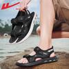 Sandals platform men's shoes summer new casual soft-soled sports Velcro men's beach shoes