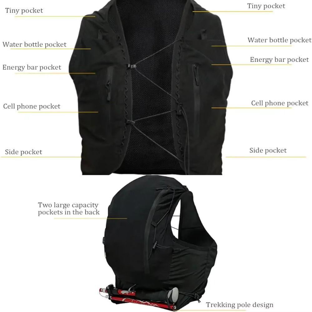 Phones Wallets Running Backpack Large Capacity Hydration Undershirt Bag Men Women