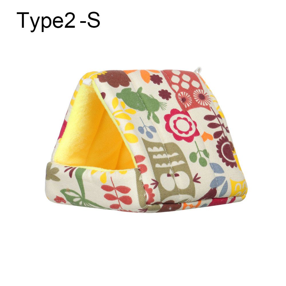 Cute Comfortable Winter Small Animal Sleeping Bed Guinea Pig Nest Warm Mat Hamster House