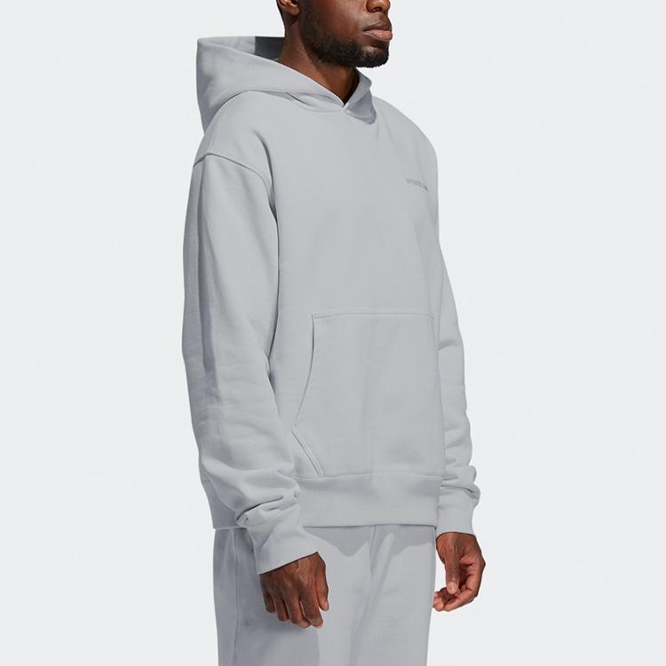 adidas Originals X Pw Basics Hood Embroidered Monogrammed Hooded Sweater Unisex Grey GM1947