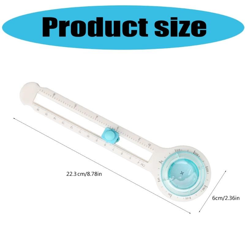 Circular Paper Cutter Paper Round Trimmer Multifunctional Scrapbooking Tool for Paper Coupons Label Photo Cardstock