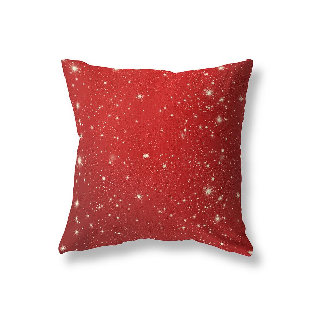 Red Christmas Decoration Pillowcase Bedroom Living Room Sofa Car Decoration Pillowcase Home Decor Printed Cushion Cover