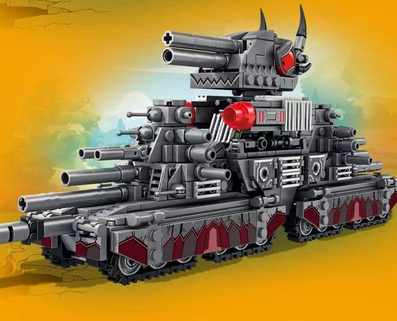 Armored Tank Building Block Model Giant Rat-style Educational Toy for Boys Birthday Gift for Kids