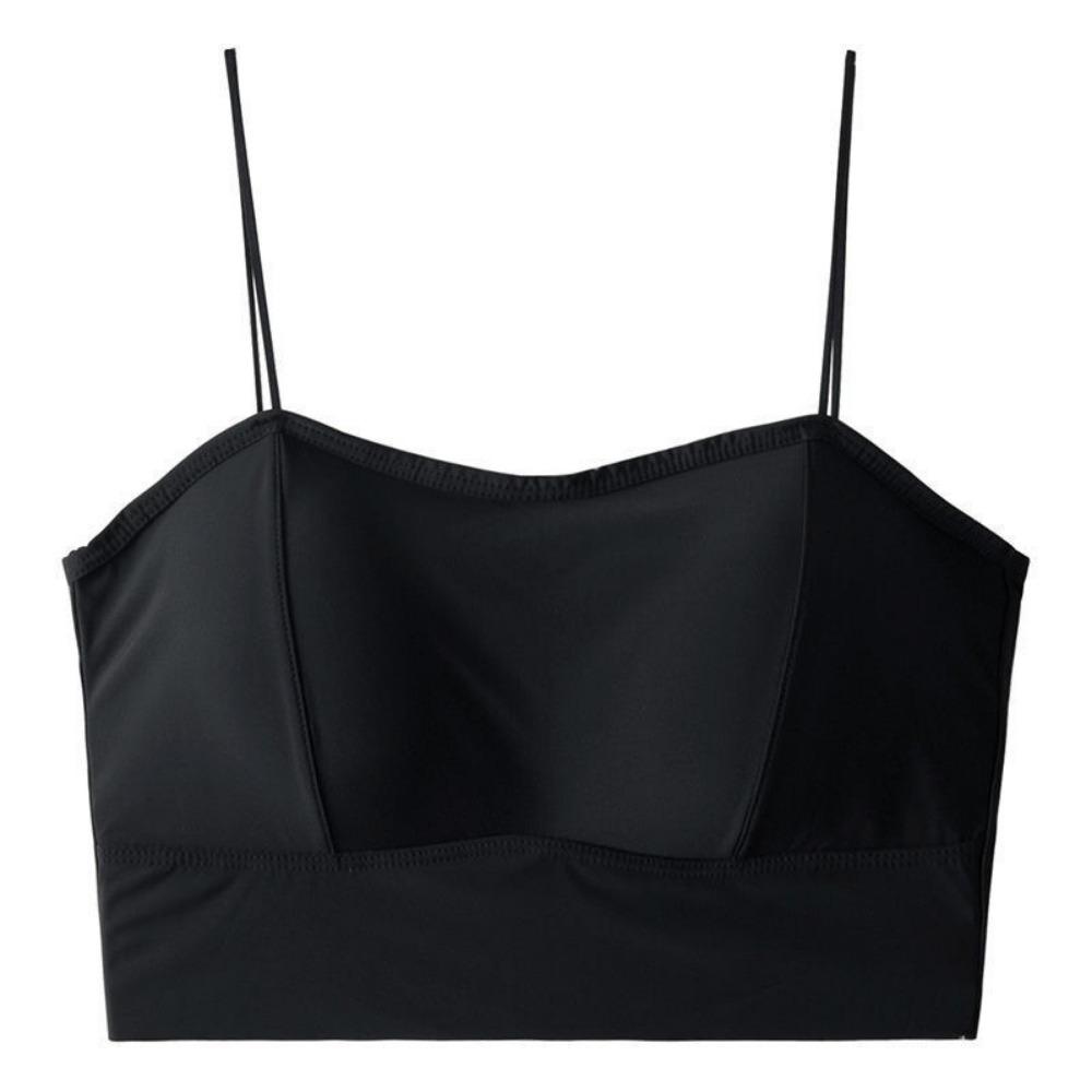 Thickened 4 Cm Chest Pad, Summer Ice Silk, Large U Back, Sling, Beautiful Back, Chest-wrapped Tube Top, No Steel Ring Backing, Underwear, Bra.