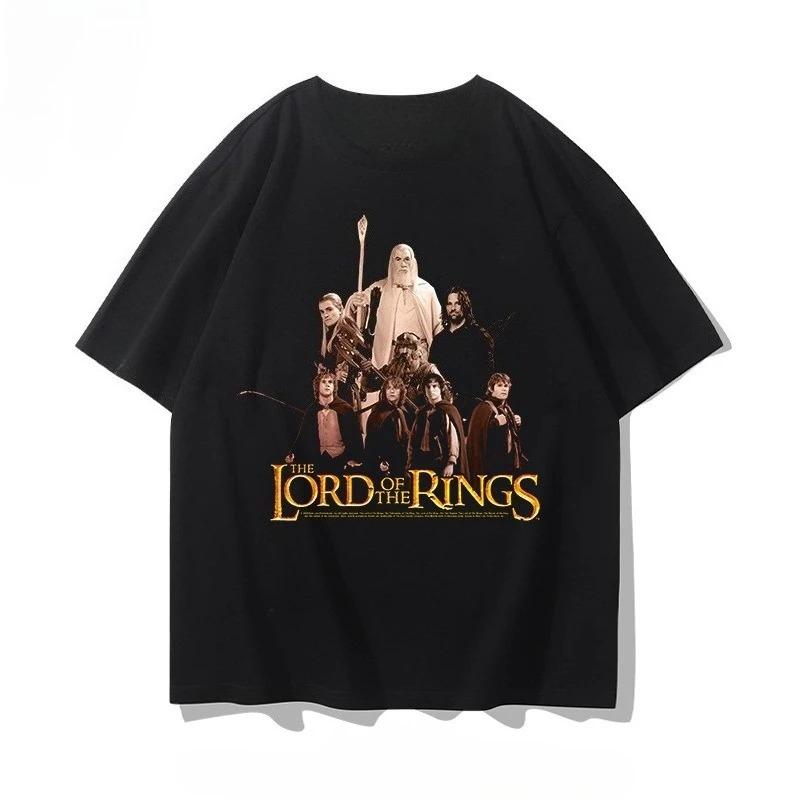 Hot Sale Classic TV The Lord of The Rings Graphic Print T-shirt Men Women Streetwear Y2k Harajuku Fashion Casual Oversized Top Cotton Summer New Tee