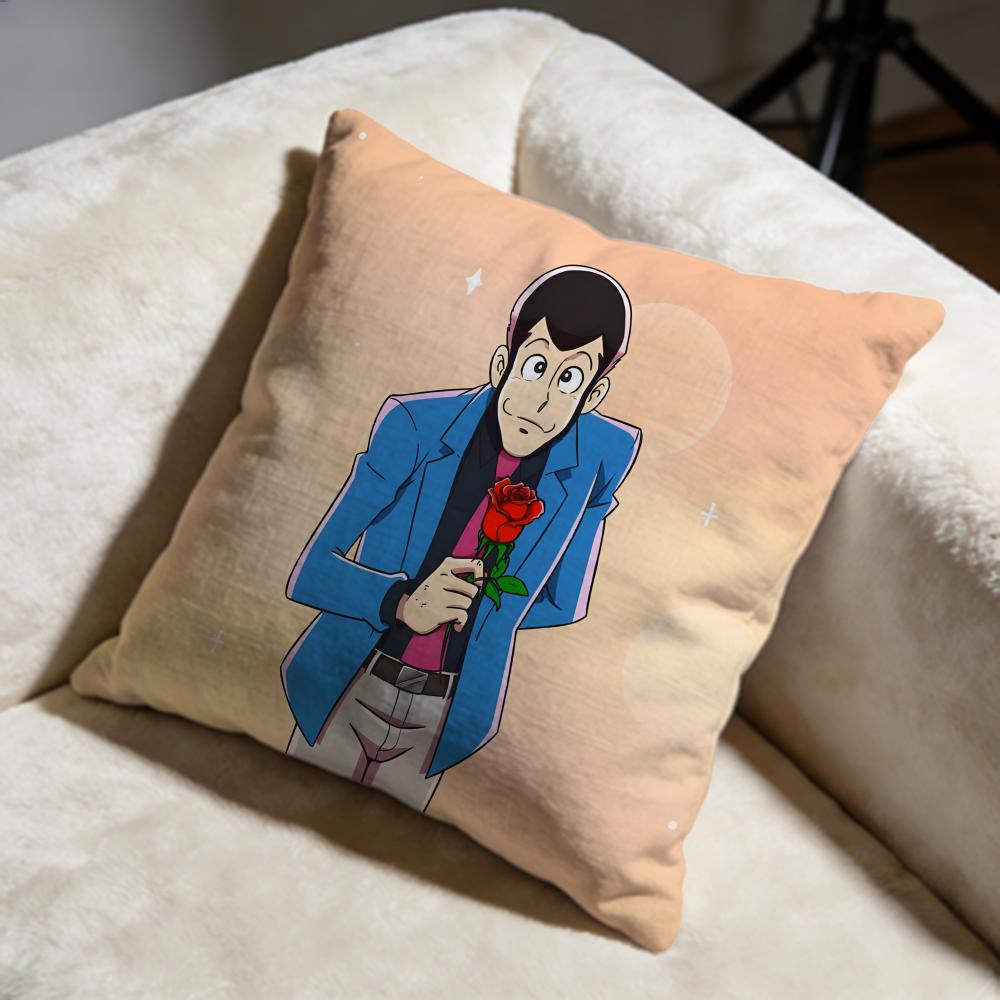 

Popular LLupin the Thirding Cushion Cover Soft Decorative Pillow Case Suitable for Bedroom Sofa Car Travel Use 30X30cm