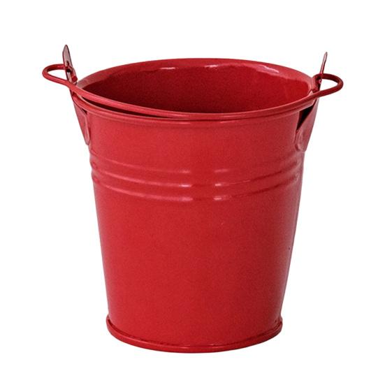 

Storage Bucket with Handle Thickened Anti-Rust Iron Container Flower Pot Desktop Organizer for Makeup Brush Pen G