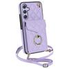 Portafoglio in Pelle a Tracolla Slot Carte Anello Custodia per Telefono per Samsung Galaxy S23 S24 Ultra S22 S21 FE S20 A55 A54 A14 Note20 Copertura Borsa