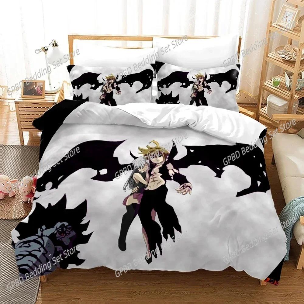 The Seven Deadly Sins 3D NEW Duvet Cover Pillowcase Bedding Set Adult Boy Girl Bedroom Decoration Children Single Double Large