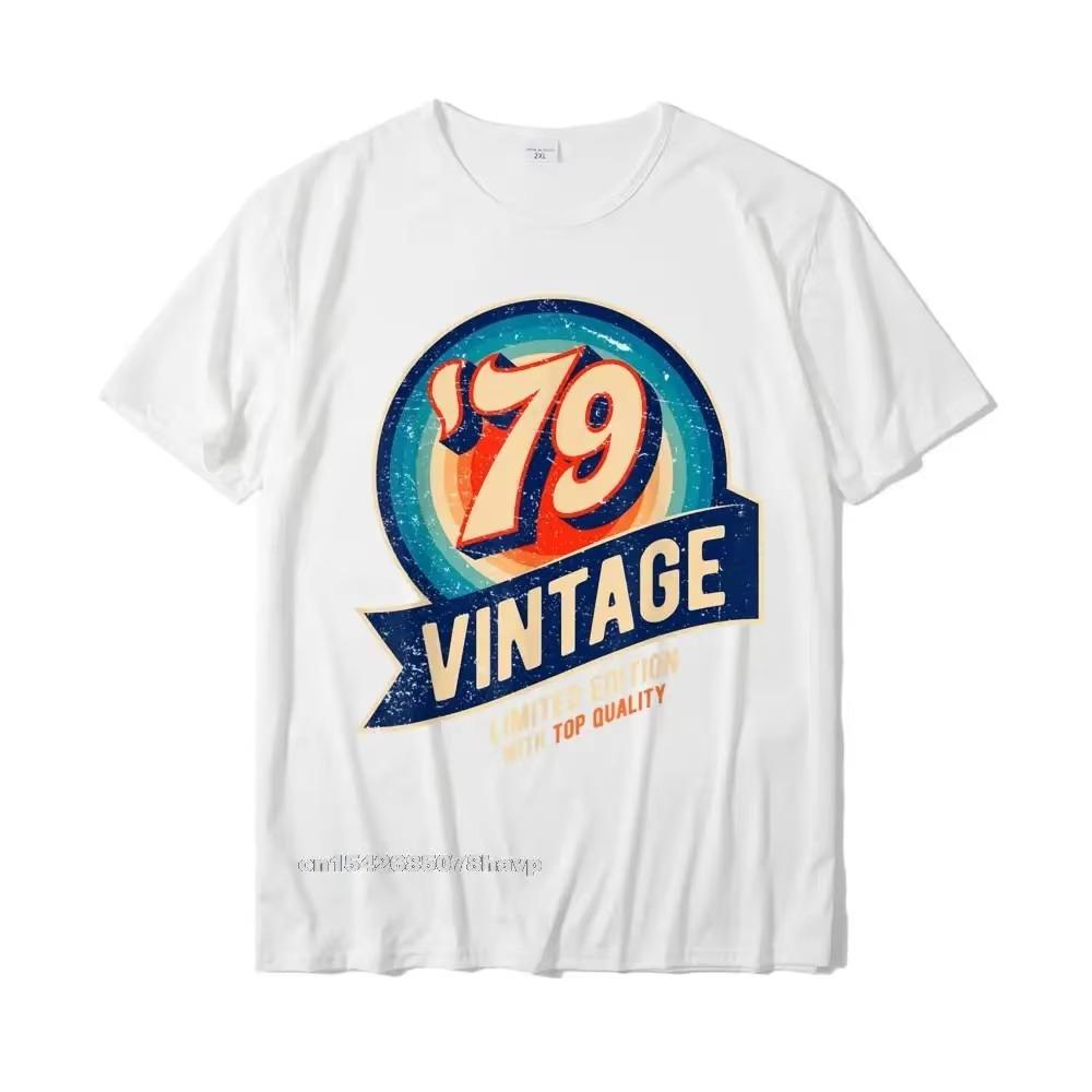 1979 Vintage 41st Birthday Retro Graphic T-Shirt T Shirt T Shirt Retro Cotton Camisa Casual Men's