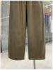 Plus Size Women's High Waist Wide Leg Pants - Spring Loose Fit with Elastic Lace-up Waist