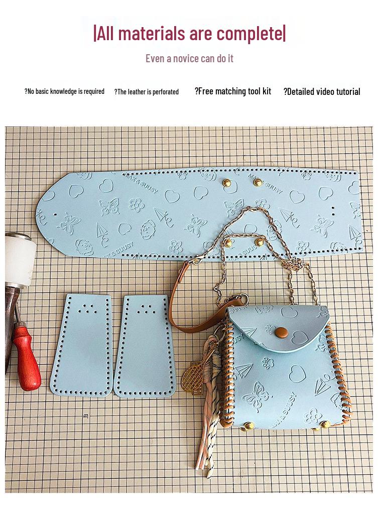 Zestaw DIY Kolorowy Mini Portfelik na Monety i Telefon Torba Crossbody dla Kobiet
