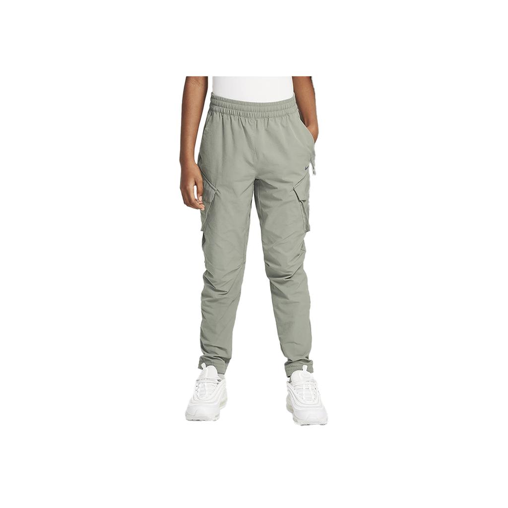 Nike Sportswear City Utility Solid Color Elastic Simple Work Casual Pants Kids Pants Dark-Gray FZ4904-053