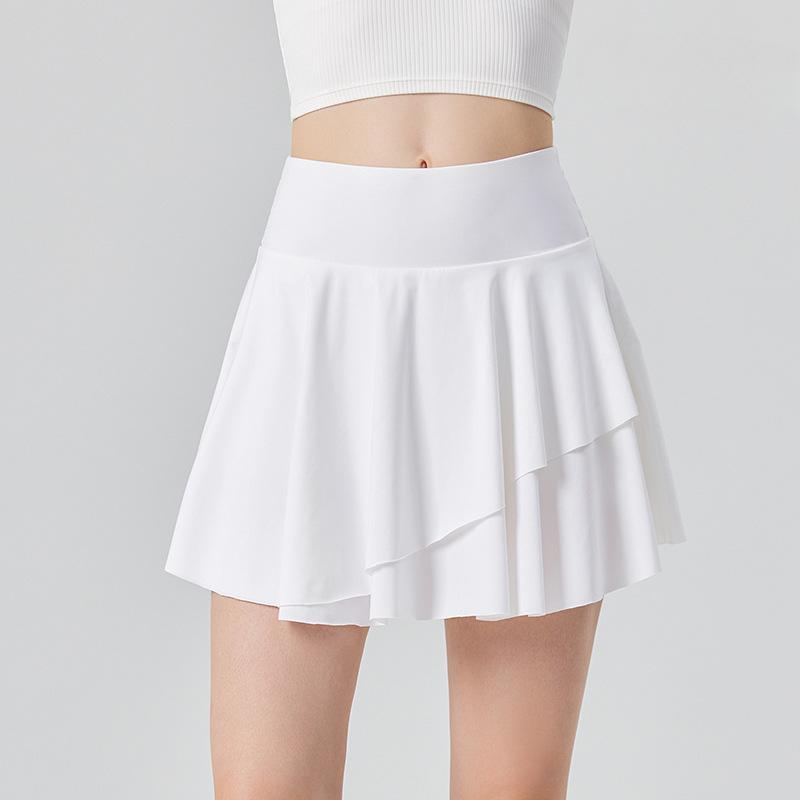 Women's Sports Golf Skirt Quick Dry Sports Skirt High Waist Pleated Short Half Skirt Yoga Clothing
