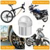 Car Tire Valve Caps 10/50pcs Round Head Chrome Plating Dust Proof Covers Cars Motorcycles Bike Tyre Styling Valve Cap Decoration