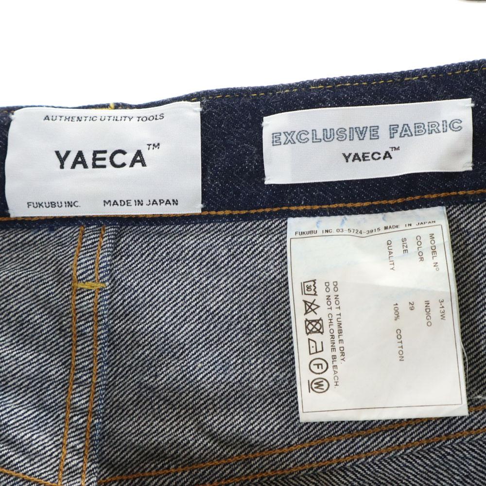 YAECA Made In Japan Tapered Denim Pants W29 Navy Jeans Men's Used