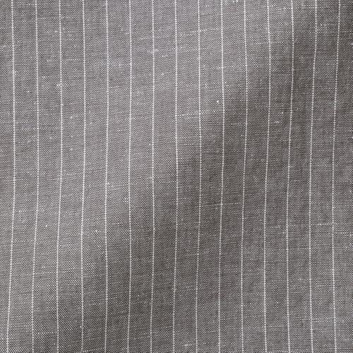 MUJI Women's Hemp Cotton Easy Long Skirt, Gray Stripe, BE1VBA5S, Women's XL