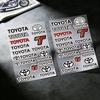 FOR TOYOTA TRO GR Long Lasting Waterproof Reflective Sticker Scratch Conceal Fit Motorcycle Car Helmet Fridge Water Cup Decals